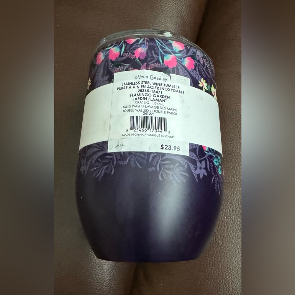 Vera Bradley wine tumbler - Picture 3 of 4